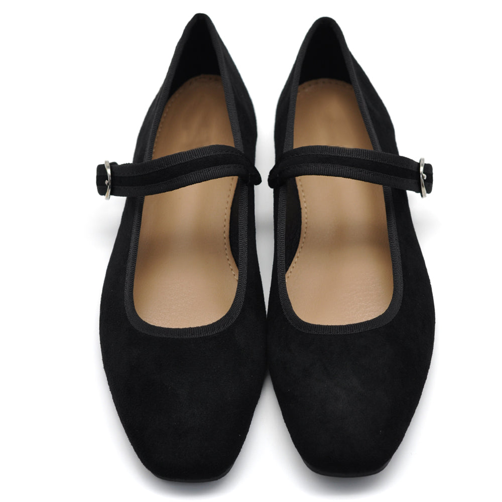 Ballerine Friulane Scarpe Veneziane con Cinturino Da Donna In Suede sintetico G70059