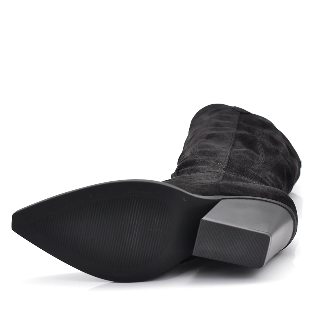 Stivali Texani Donna Punta a Mandorla Tacco Largo – MP662-2