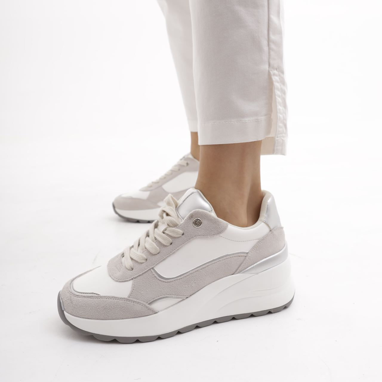 Scarpe Da Donna Ginnastica Sportive Sneaker Zeppa Para Platform MP2604-1