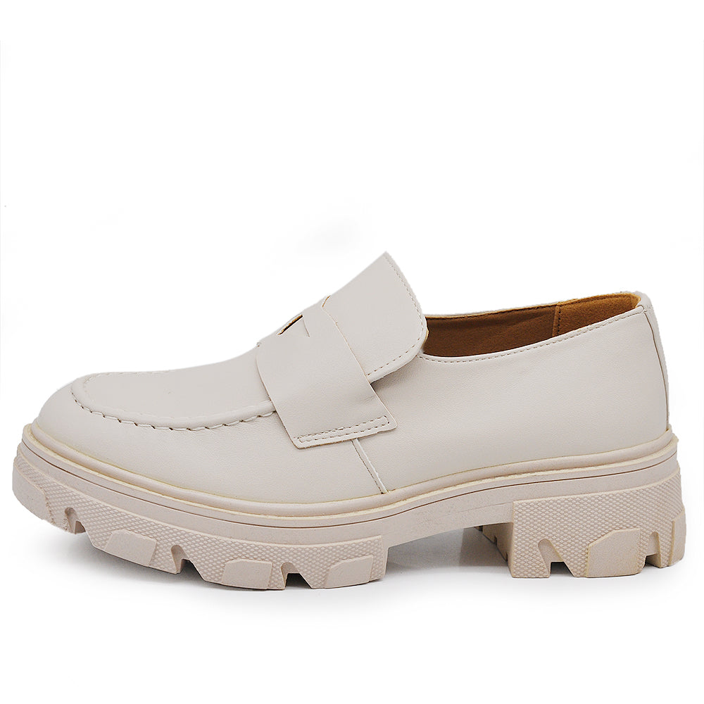 Scarpe Da Donna Mocassini Loafer Slip On Con Platform MP407