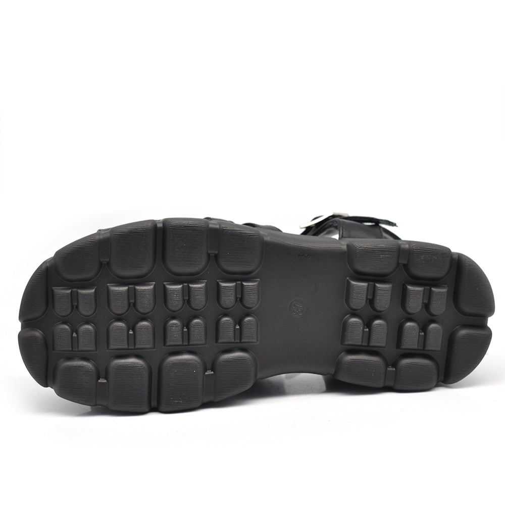 Scarpe Sandali Da Donna Con Platform Ragnetto MP9009 nero