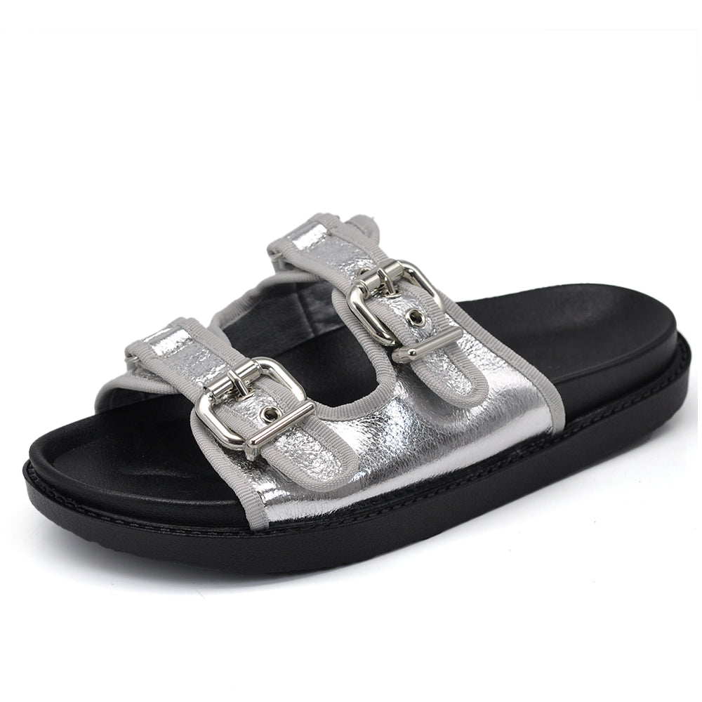Ciabatte Sandali Infradito da Donna con Cinturini e Fibbie Estive Comode Moda Spiaggia GY8517