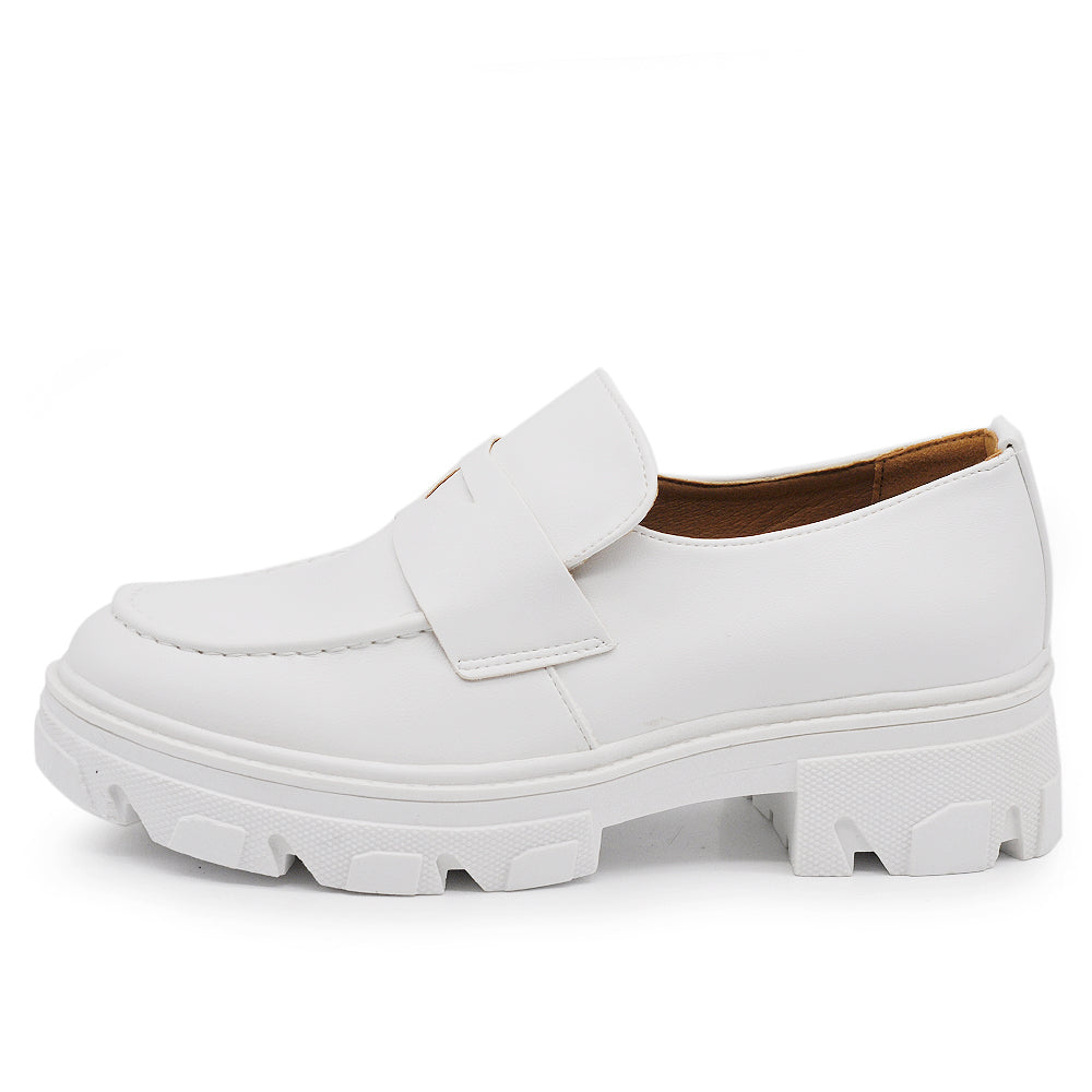 Scarpe Da Donna Mocassini Loafer Slip On Con Platform MP407