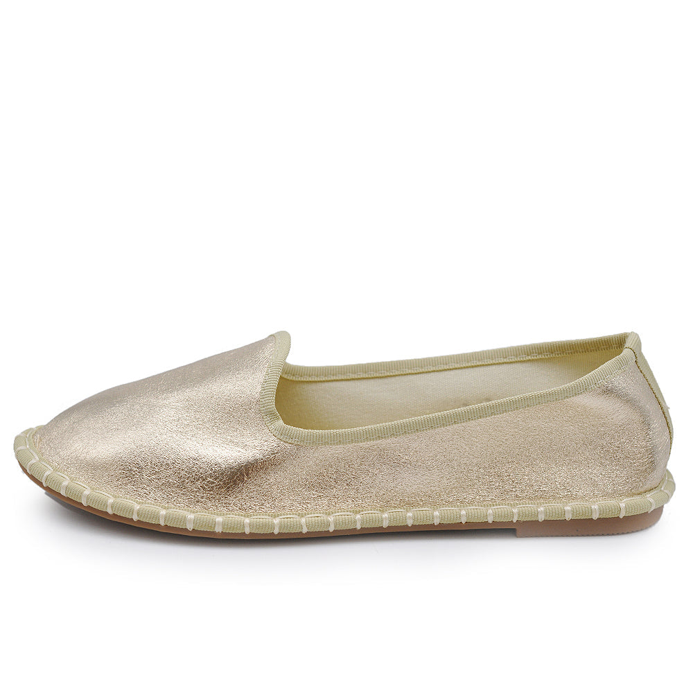 Ballerine Friulane Scarpe Veneziane Donna In Velluto o ecopelle laminato M526