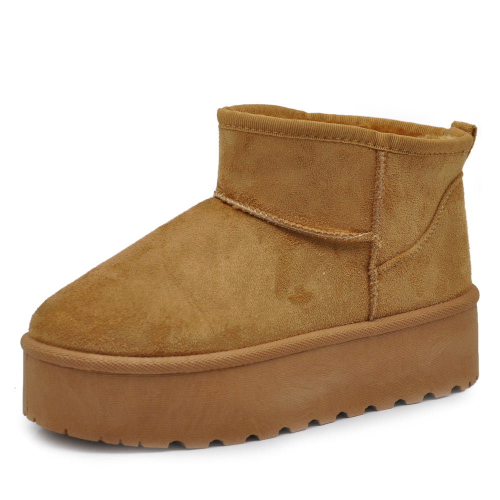 Stivali Mammut Camoscio Pelosi Con Pelliccia Pelo da Donna Doposci Platform P309 leopardato maculato