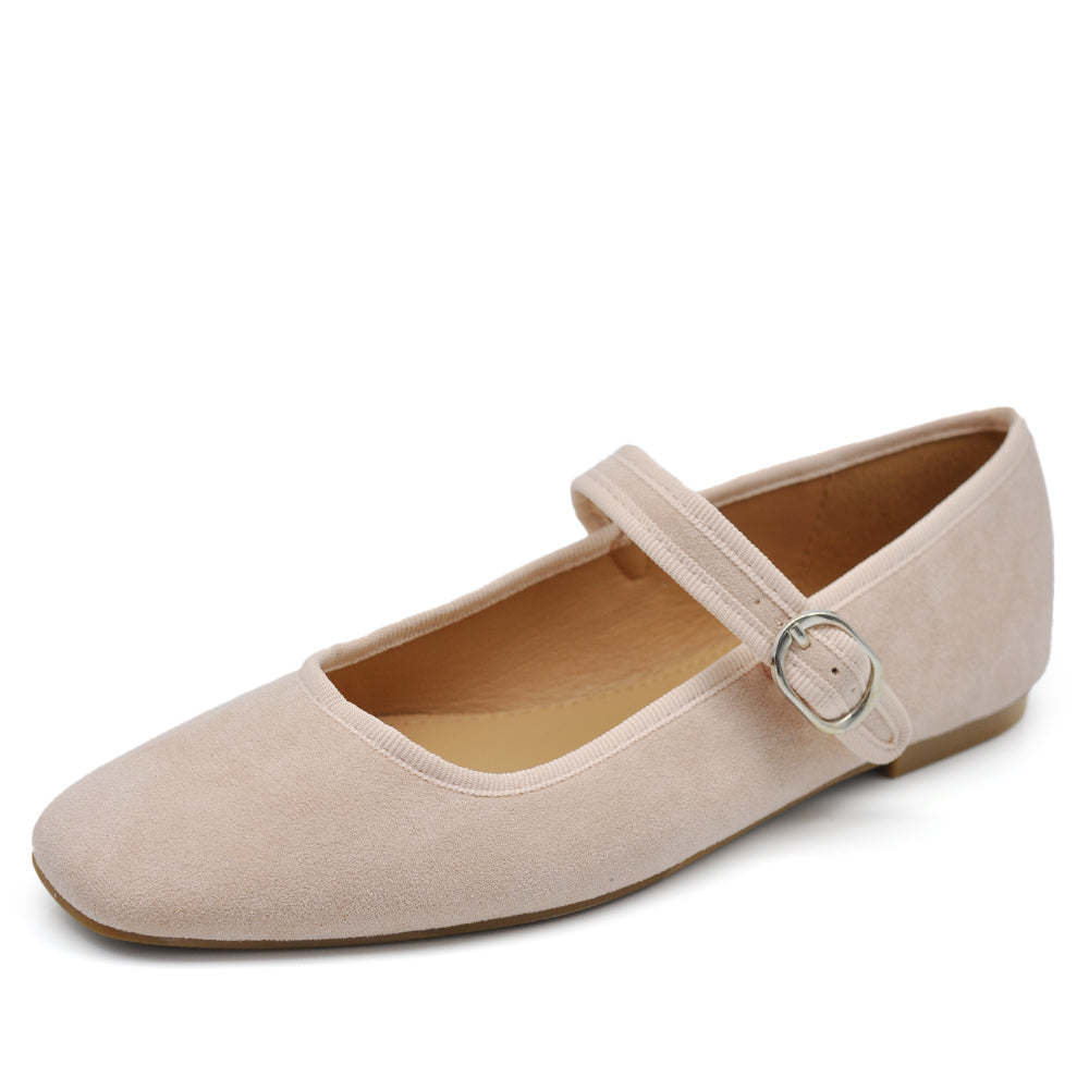 Ballerine Friulane Scarpe Veneziane con Cinturino Da Donna In Suede sintetico G70059