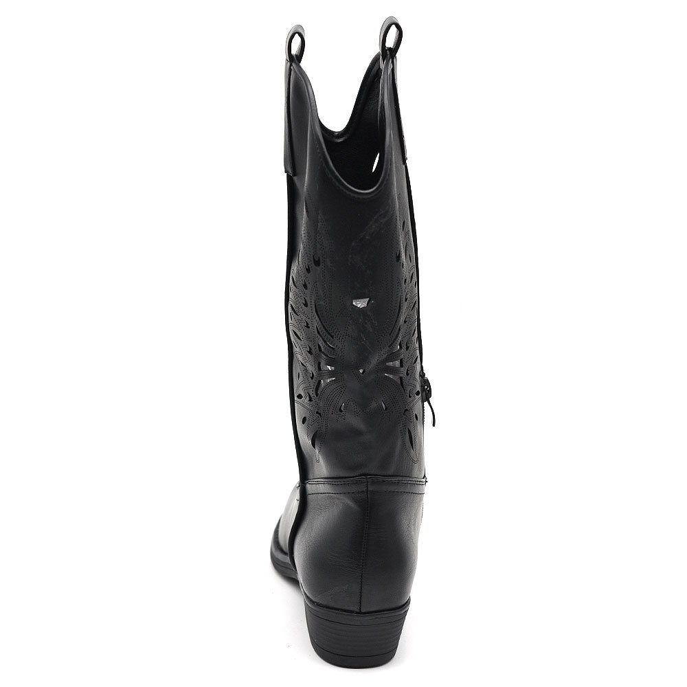 Stivaletto texano traforato donna – stivali western primaverili estivi C19004-6