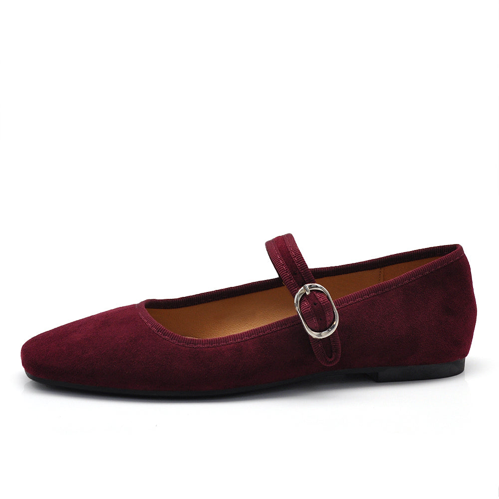 Ballerine Friulane Scarpe Veneziane con Cinturino Da Donna In Suede sintetico G70059