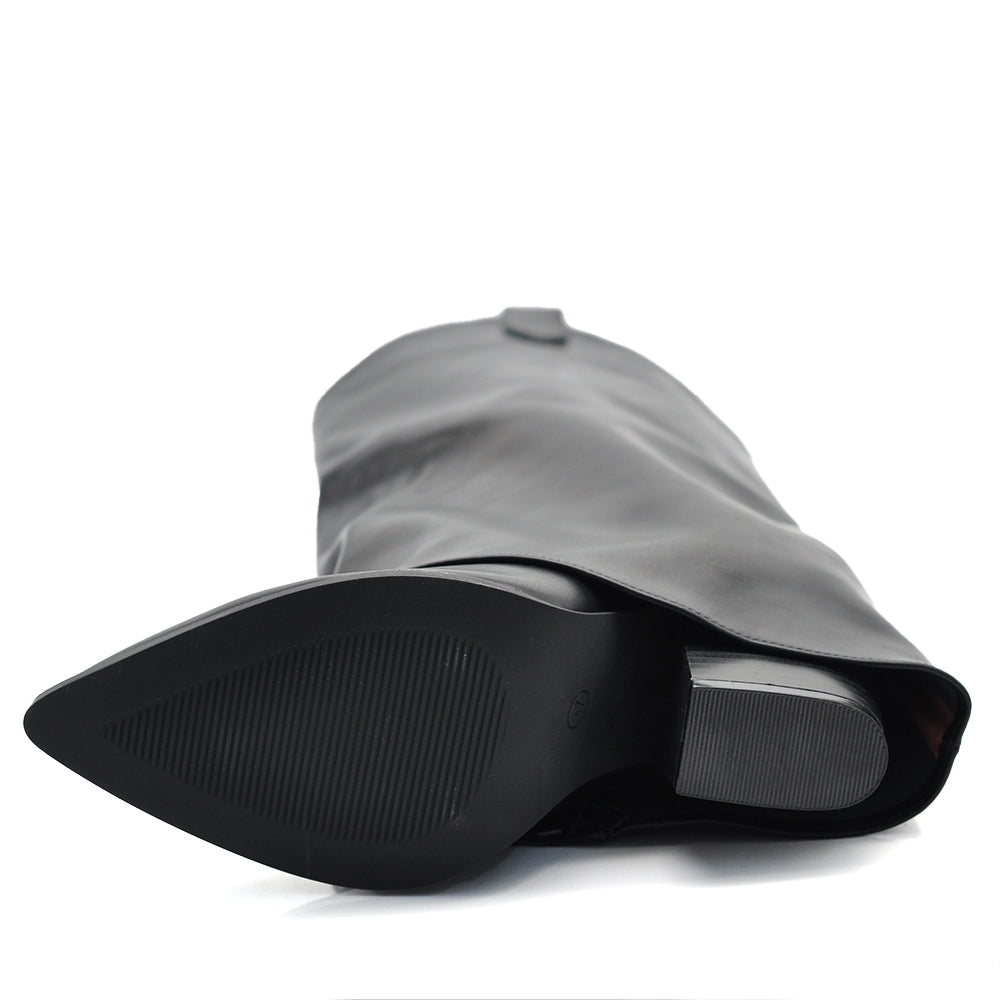 Stivali in ghetta A Punta Westen Con Tacco Alto in Ecopelle Da Donna A9519