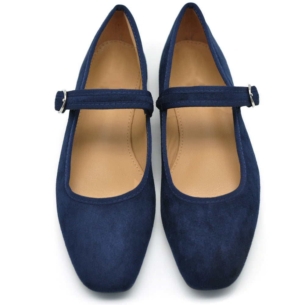 Ballerine Friulane Scarpe Veneziane con Cinturino Da Donna In Suede sintetico G70059