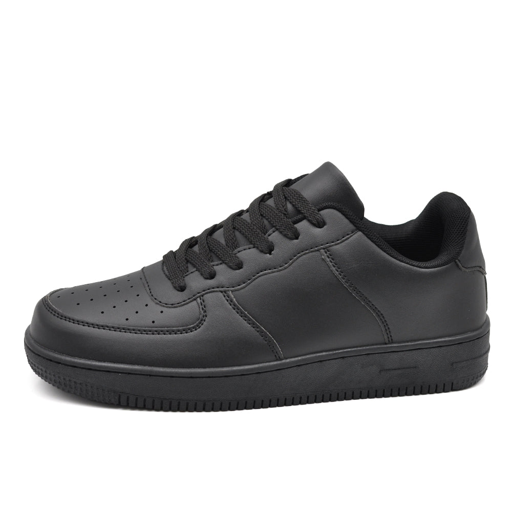 Sneakers Uomo Basse Casual Sportive con Lacci, Punta Traforata e Suola Spessa, Scarpe Urban Streetwear GRZ9926 nero bianco
