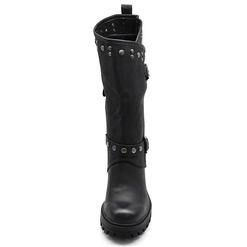 Stivali Stivaletti Tronchetti Primaverili Da Donna Tacco Plateau Platform G673