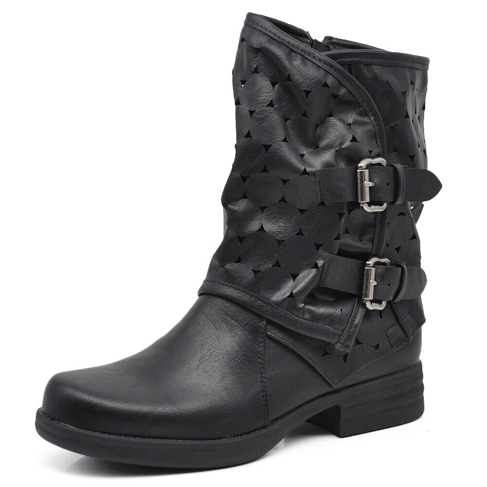 Mango - Giacca In Pelle Nera Con Borchie - Foto 7