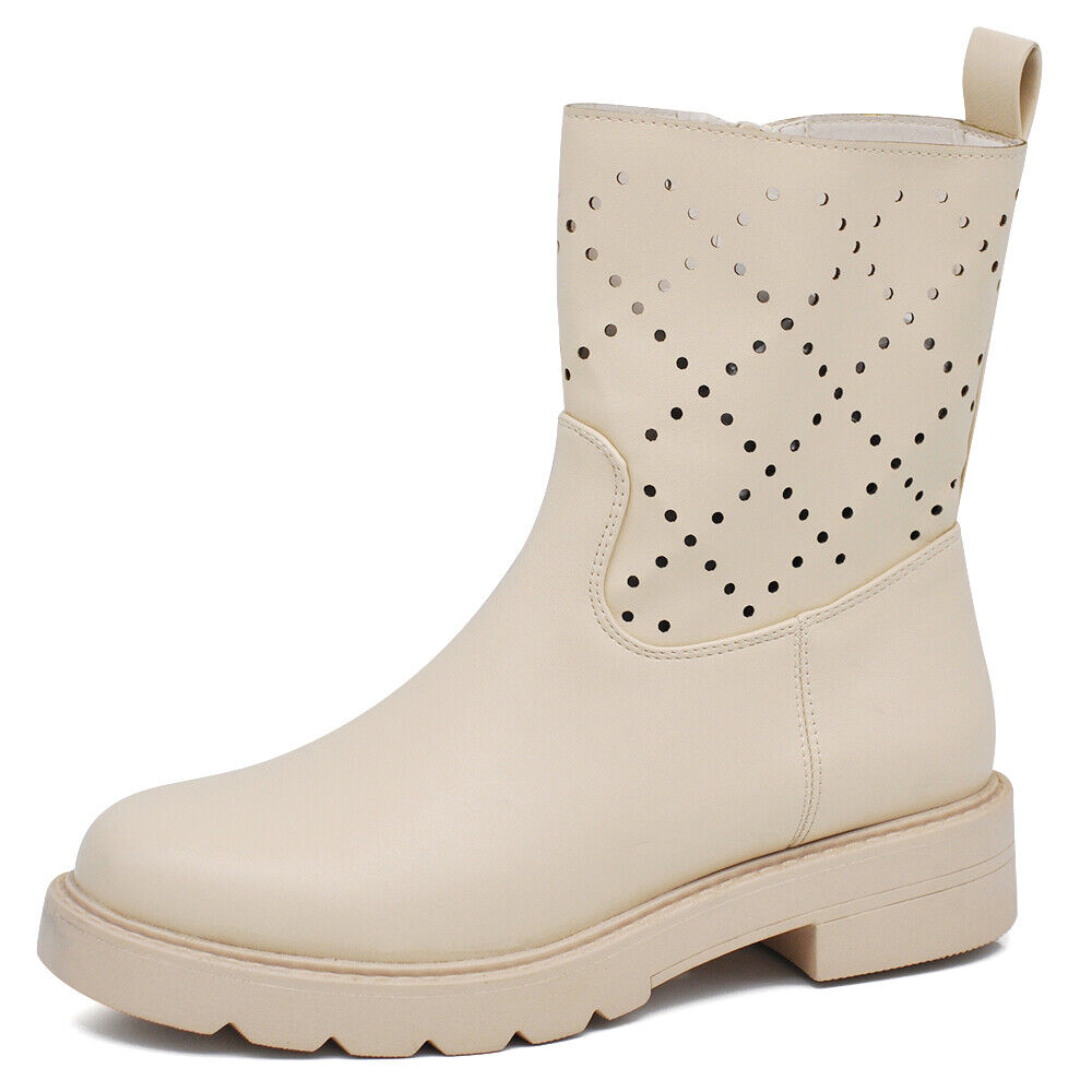 Stivali Stivaletti Catena staccabile Biker Primaverili Estivi Da Donna D7910