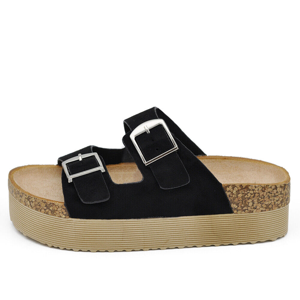 Scarpe Sandali Ciabatte Da Donna Con Fibbie Platform Zeppa SSS91