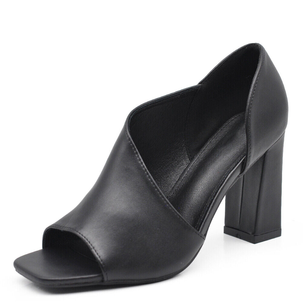 Scarpe Sandali Da Donna Con Tacco A Blocco Cerimonia Spuntati LY9293