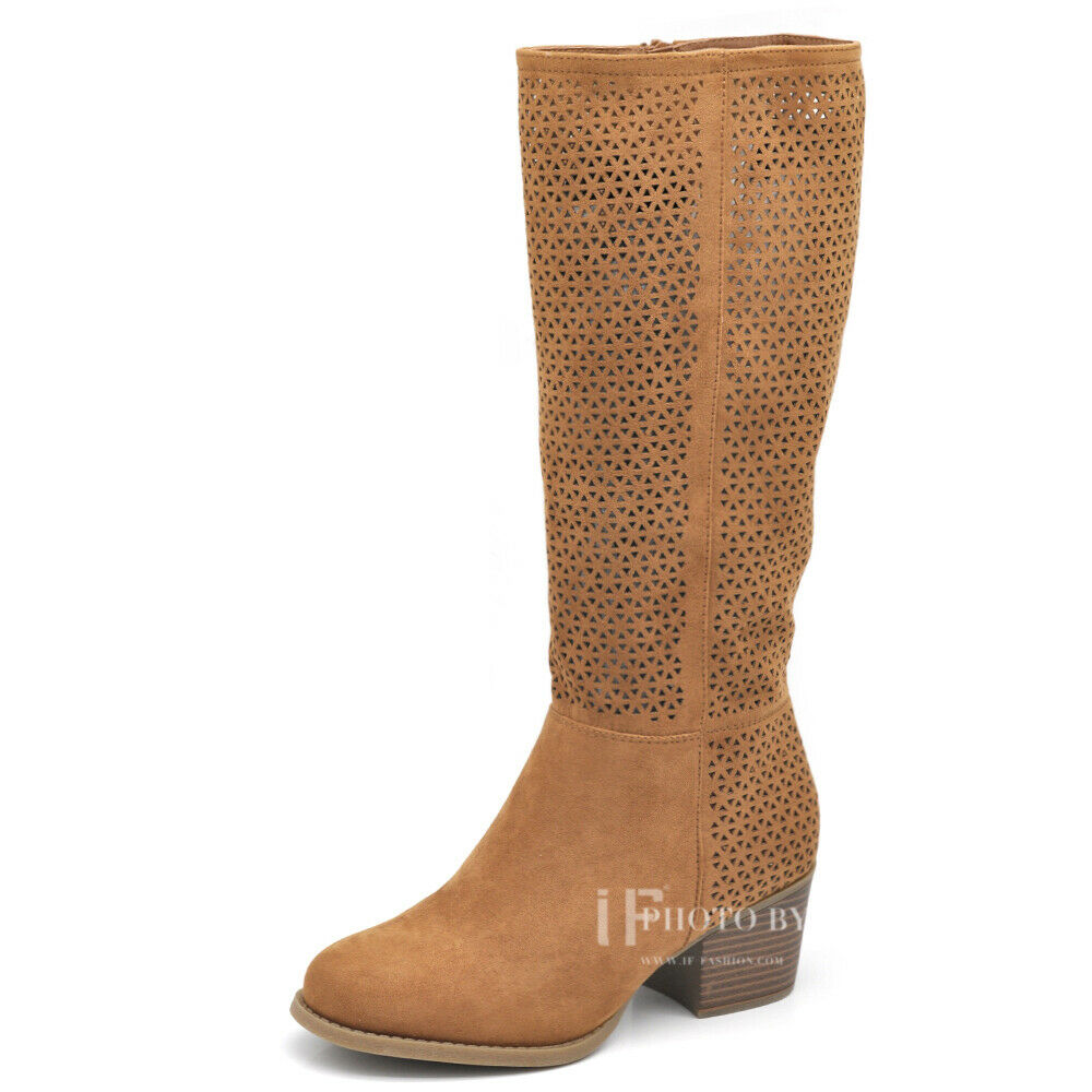 Stivali Estivi Camperos Donne Stivali Primaverili Scamosciati Estivi Traforati Camperos Con