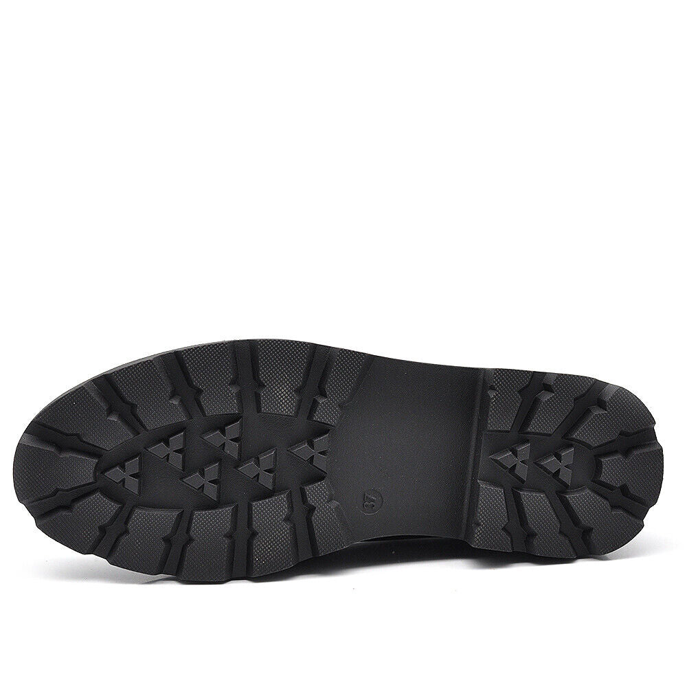 Scarpe Mocassini Loafers Slip On Da Donna Con Fiocco e Orsetto Dorato H55 nero