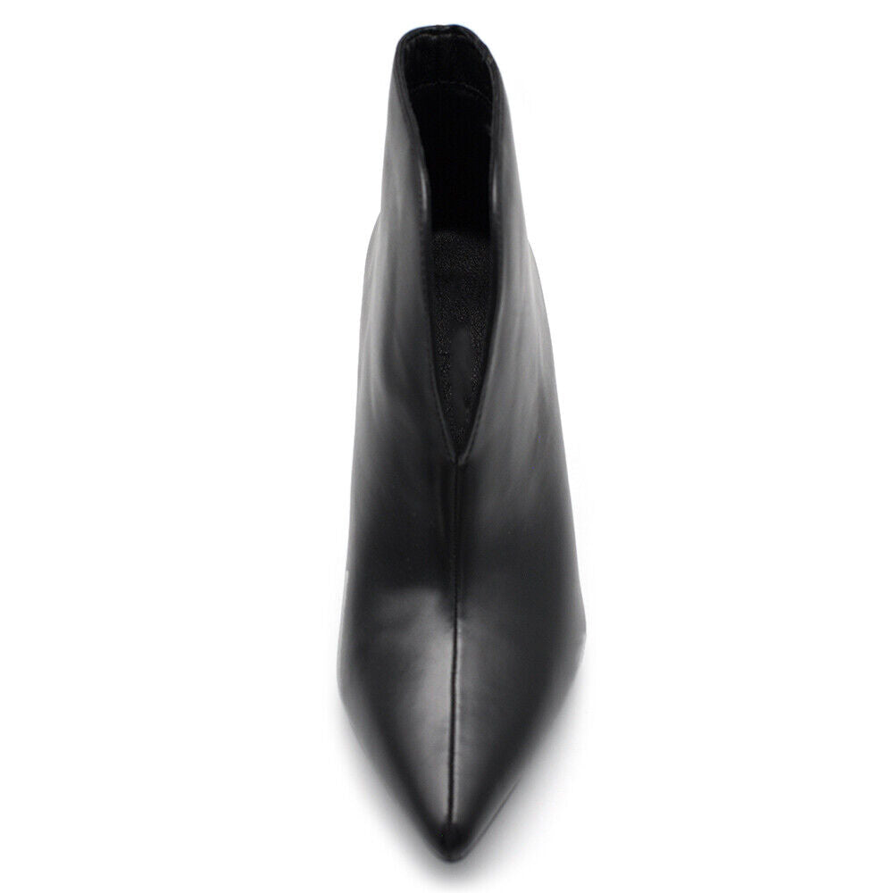 Scarpe Stivali Stivaletti Tronchetto Da Donna Con scollo a V Tacco Punta 9624-2