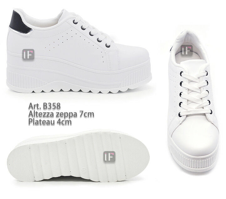 Scarpe Da Donna Ginnastica Sportive Sneaker Zeppa Para Platform 900-1