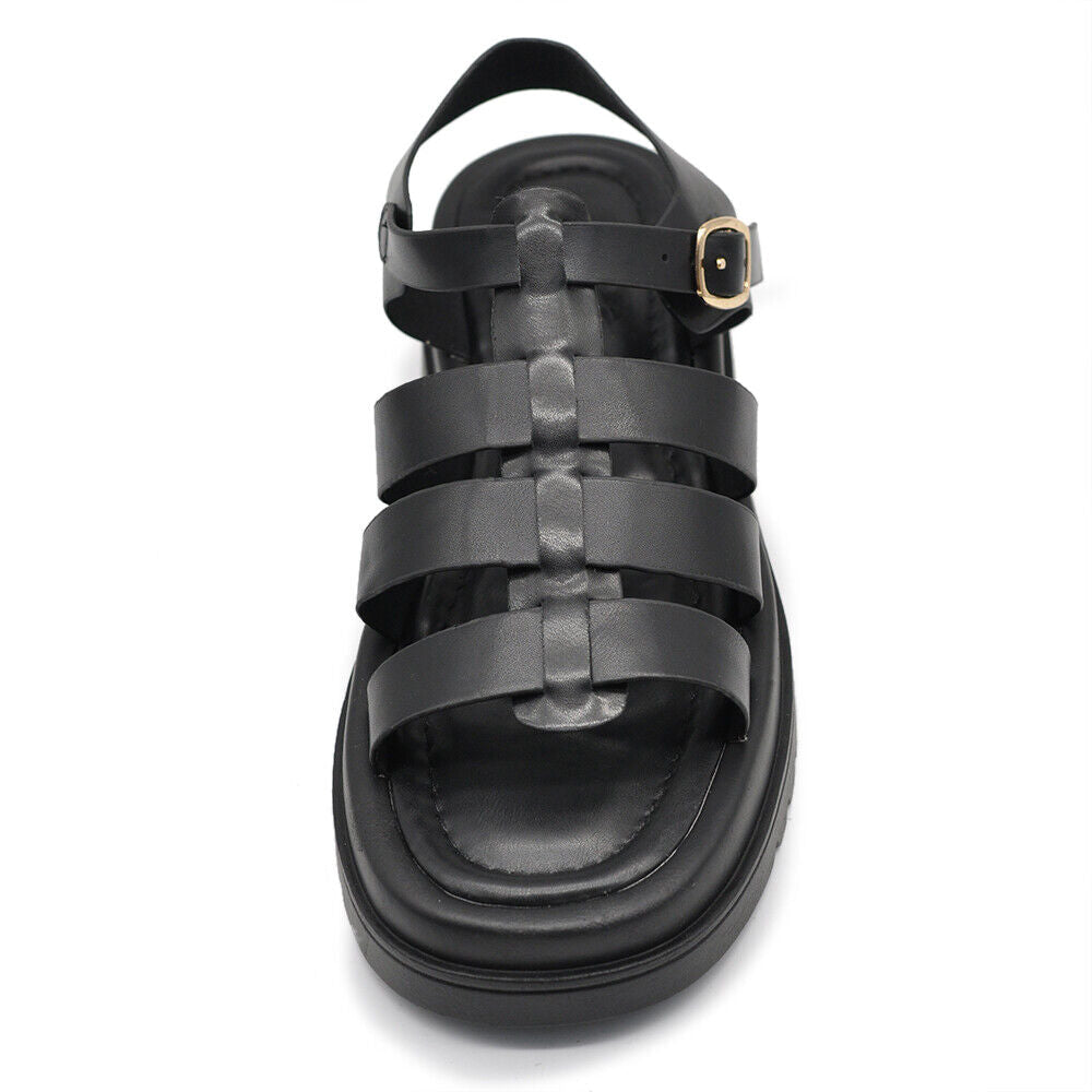 Scarpe Sandali Da Donna Con Platform Ragnetto LB1608-13 nero
