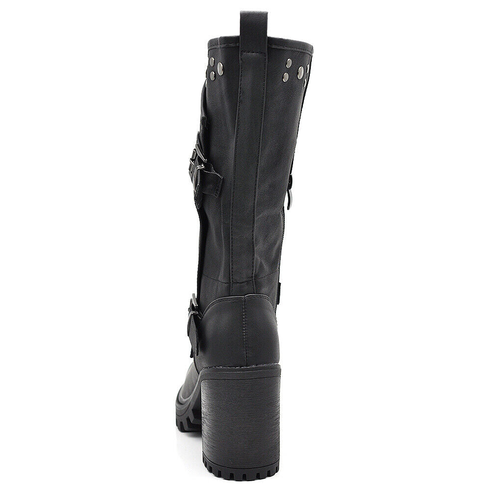 Stivali Stivaletti Tronchetti Primaverili Da Donna Tacco Plateau Platform G673
