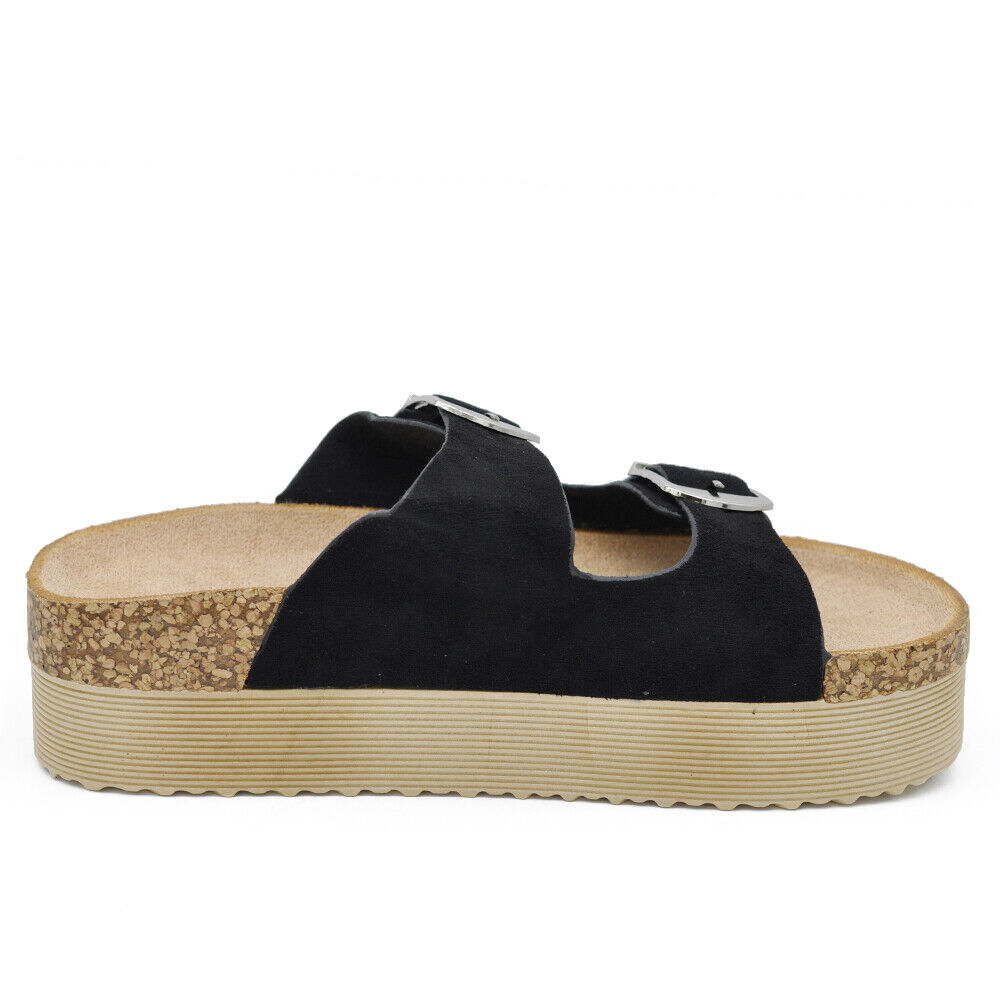 Scarpe Sandali Ciabatte Da Donna Con Fibbie Platform Zeppa SSS91