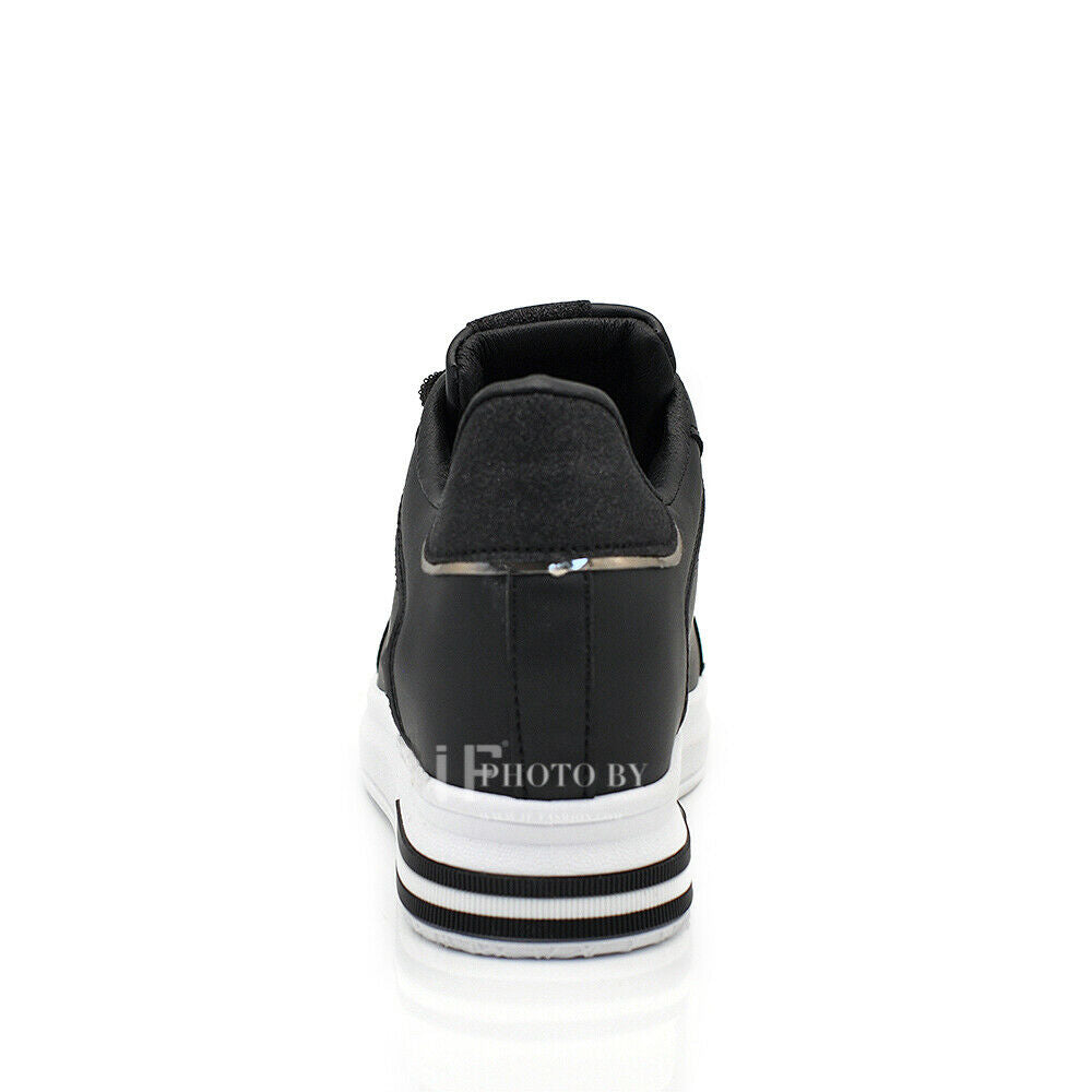 Scarpe Da Ginnastica Sportive Sneaker Bianche Donna Platform Zeppa Rialzo 85-412