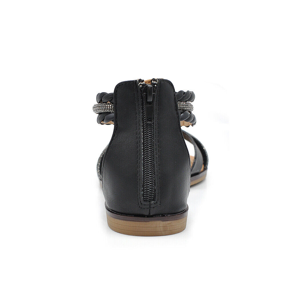 Stivali Estivi Scarpe Sandali Gioielo Bassi Da Donna Cinturini Caviglia 6W9110