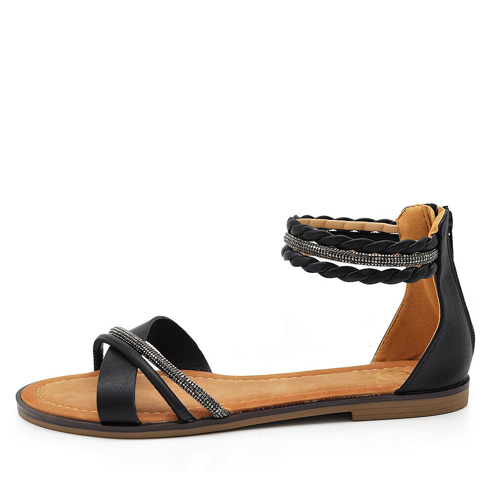 Stivali Estivi Scarpe Sandali Gioielo Bassi Da Donna Cinturini Caviglia 6W9110
