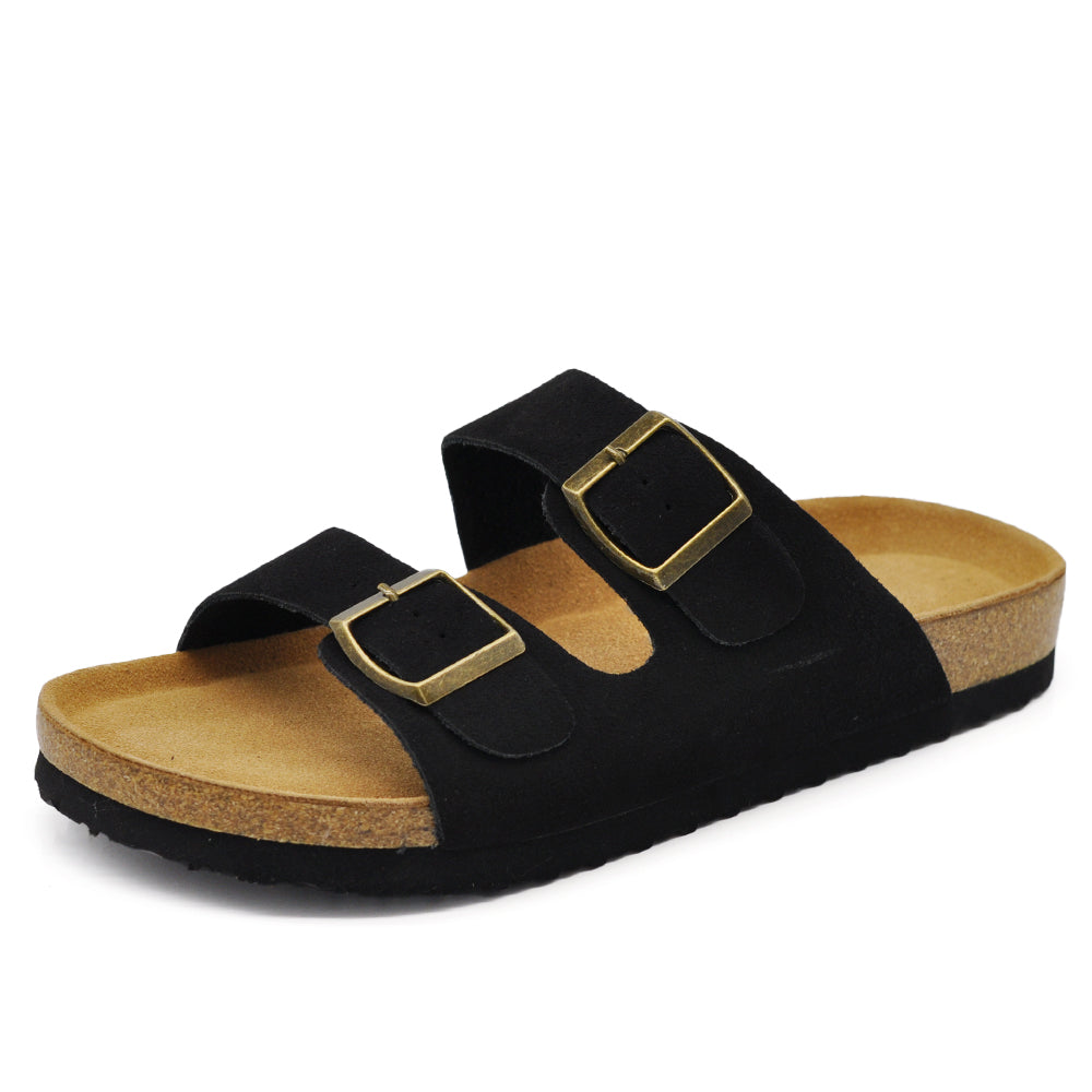 Ciabatte donna con doppia fibbia regolabile – sandali comfort ergonomici estivi KMS5