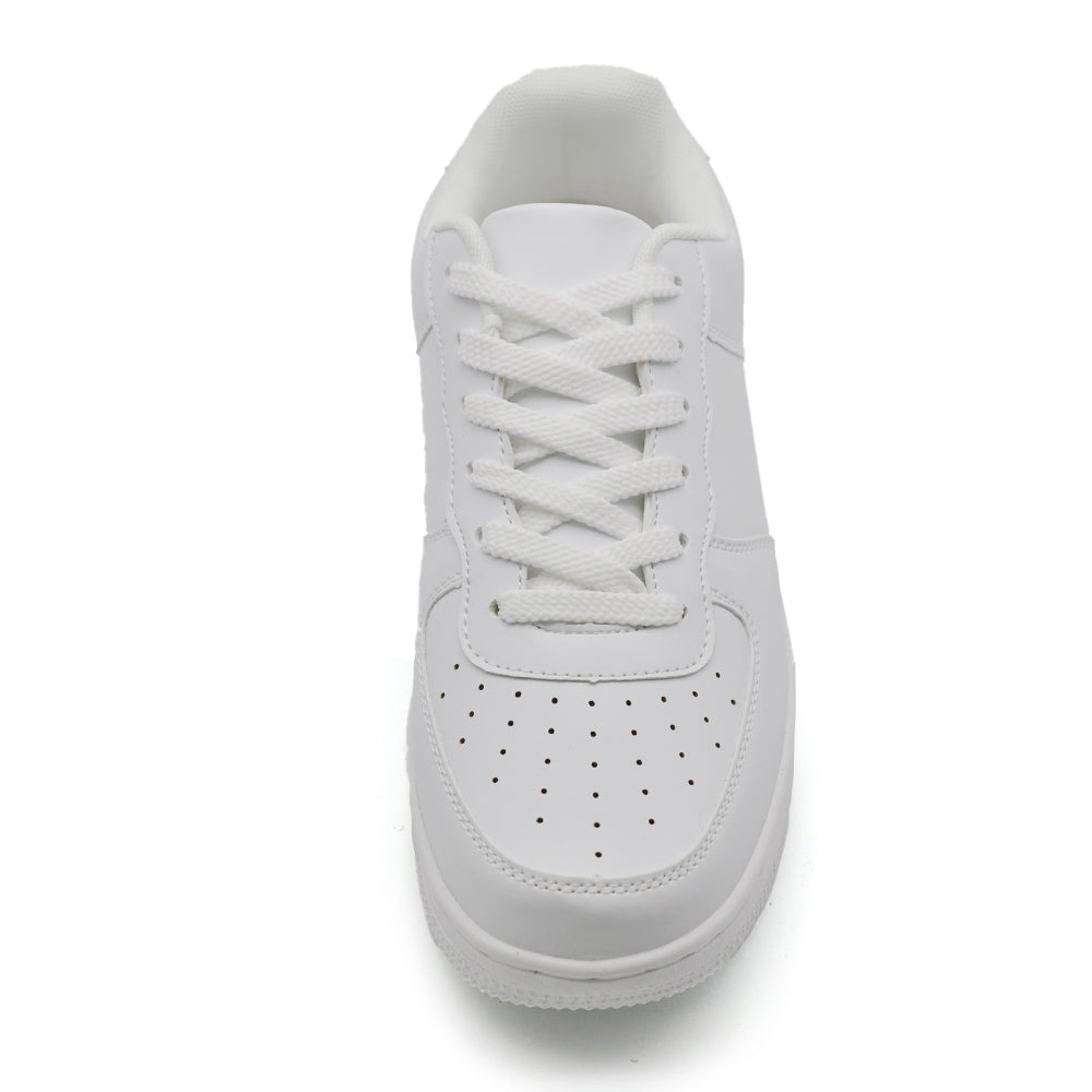 Sneakers Uomo Basse Casual Sportive con Lacci, Punta Traforata e Suola Spessa, Scarpe Urban Streetwear GRZ9926 nero bianco