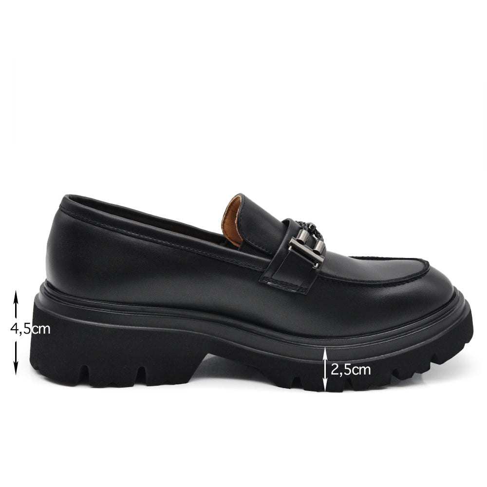 Mocassini Donna con Morsetto Intrecciato Platform – Loafers Eleganti Casual Antiscivolo Comodi per Ufficio e Tempo Libero GA051