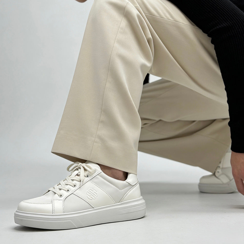 Sneakers Uomo Casual in Pelle Sintetica con Suola Spessa – Scarpe Comfort Urban