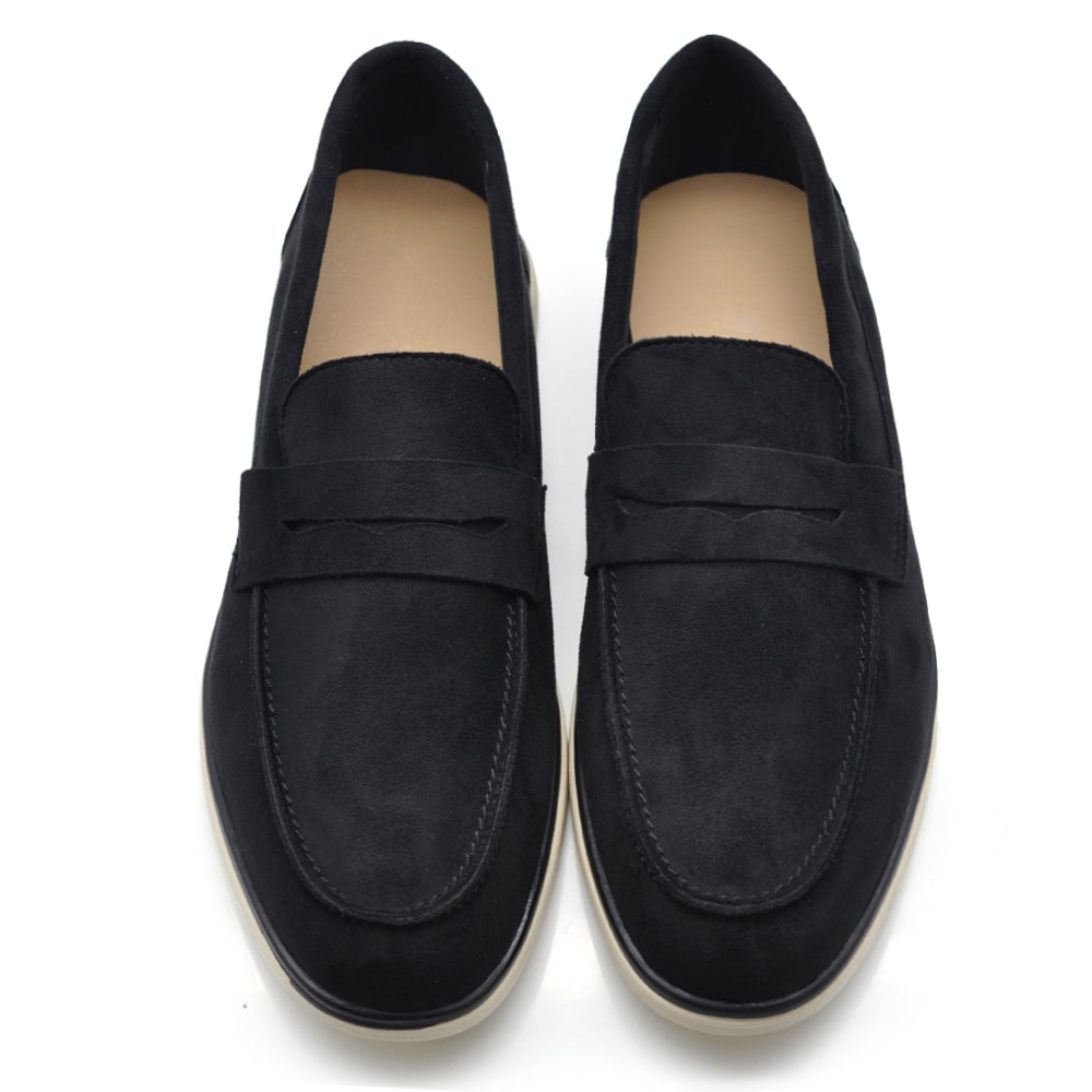 Mocassini Uomo in Camoscio Sintetico con Suola EVA – Scarpe Casual Eleganti Comfort nero blu camel khaki beige