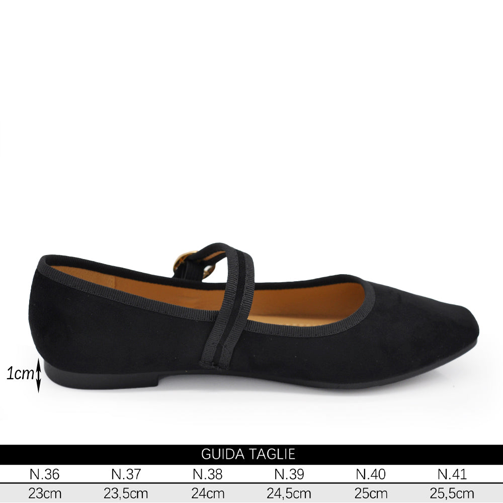 Ballerine Friulane Scarpe Veneziane con Cinturino Da Donna In Suede sintetico / Pelle sintetica 2023-2