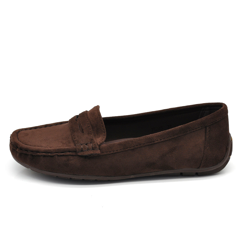 Scarpe Da Donna Mocassini Morbidi Camoscio Sintetico FT245 fucsia blu beige lilla verde