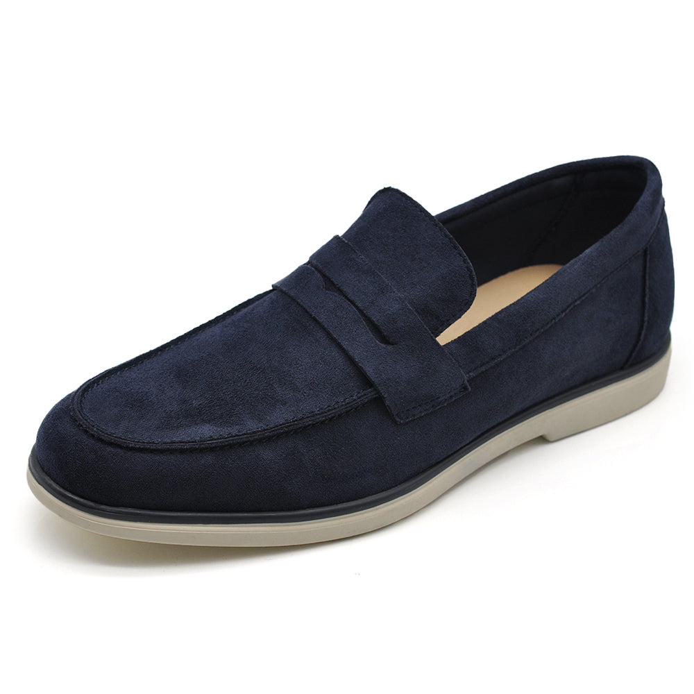 Mocassini Uomo in Camoscio Sintetico con Suola EVA – Scarpe Casual Eleganti Comfort nero blu camel khaki beige