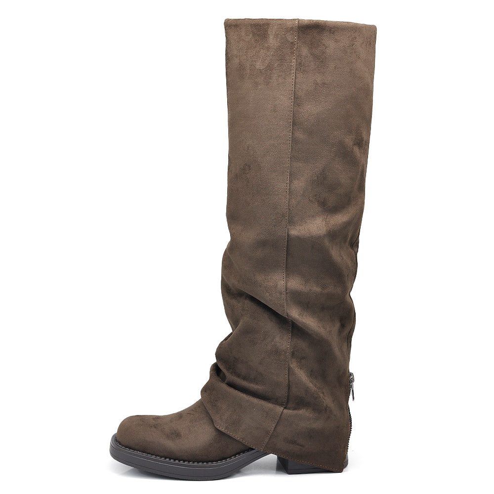 Stivali al Ginocchio da Donna Stile Robin con Ghetta GA037