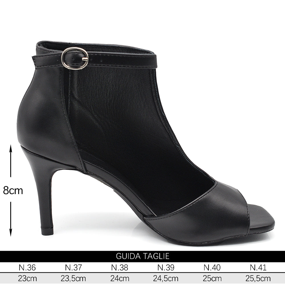 Scarpe Tronchetti Sandali Da Donna Con Tacco A Spillo Cerimonia Spuntati