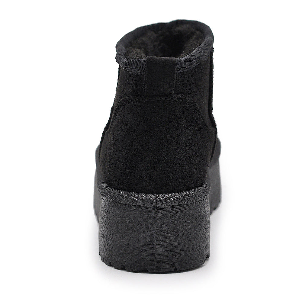 Stivali Mammut Camoscio Pelosi Con Pelliccia Pelo da Donna Doposci Platform P309 leopardato maculato