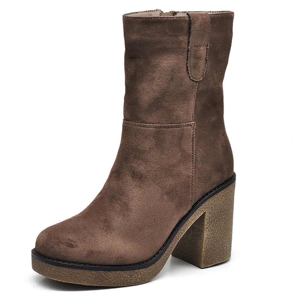 Stivali Stivaletti Tronchetti Da Donna Con Tacco Platform Zeppa CH2335