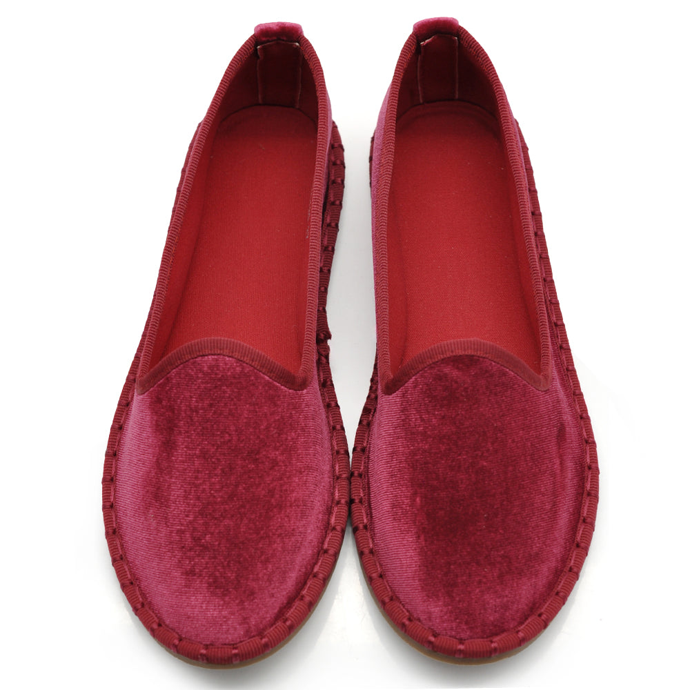 Scarpe Friulane Veneziane Donna in Velluto – Mocassini Eleganti Artigianali