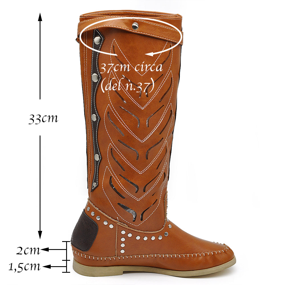 Stivali Indianini Da Donna Al Ginocchio Primaverili Estivi borcie fibbie LY83-1