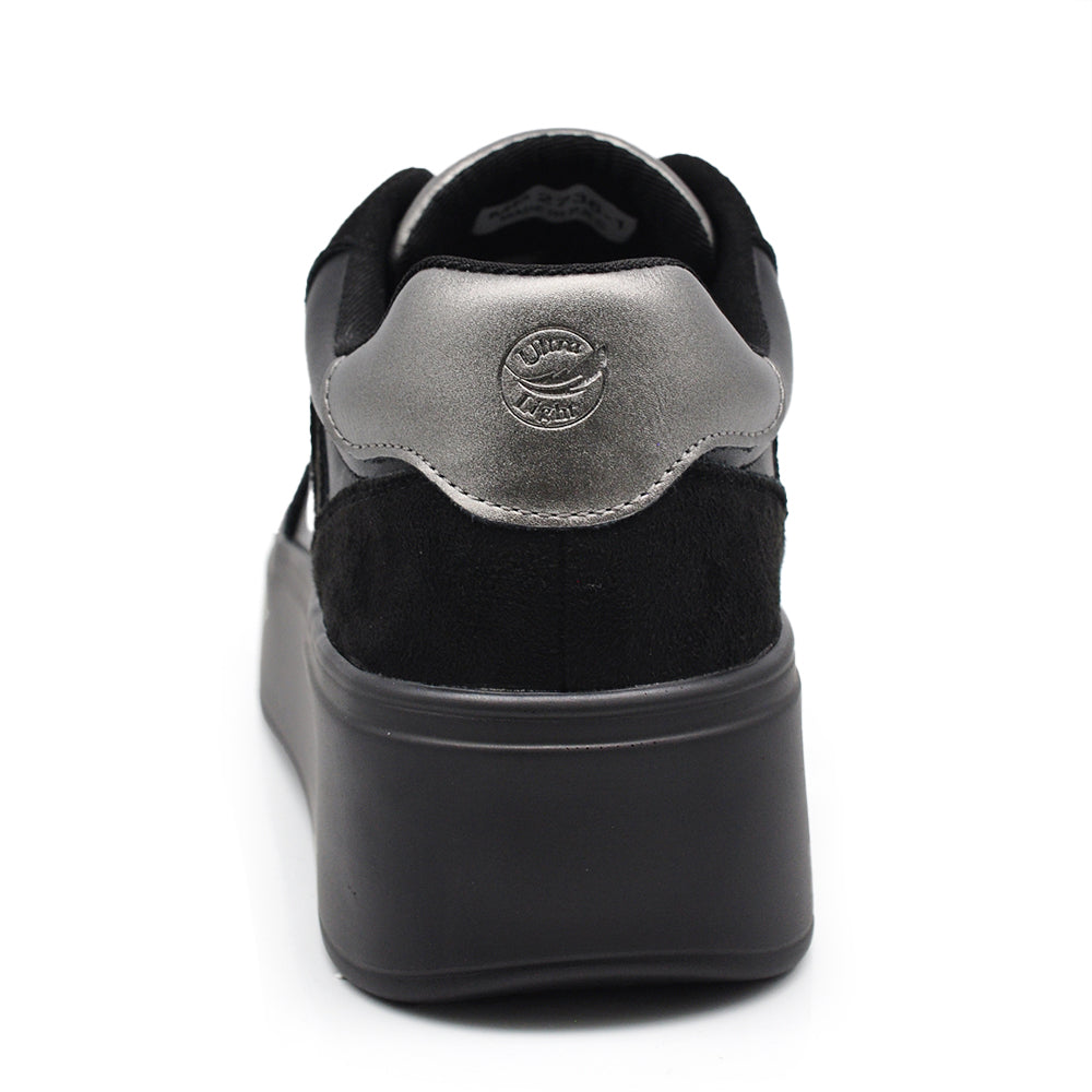 Sneakers Scarpe Sportive Da Ginnastica Donna Con Platform MP2736-1 nero beige