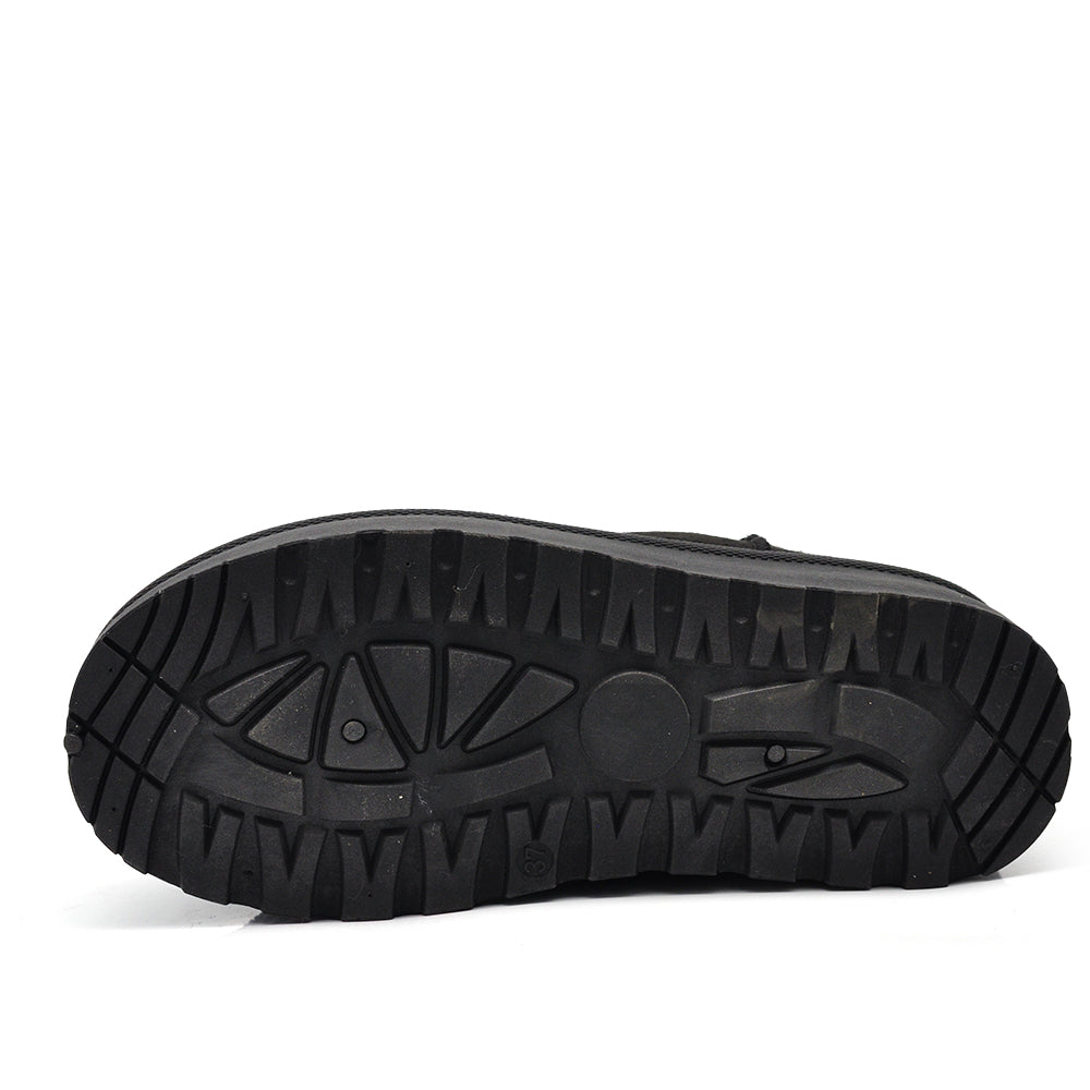 Stivali Mammut Camoscio Pelosi Con Pelliccia Pelo da Donna Doposci Platform 85-62 nero marrone