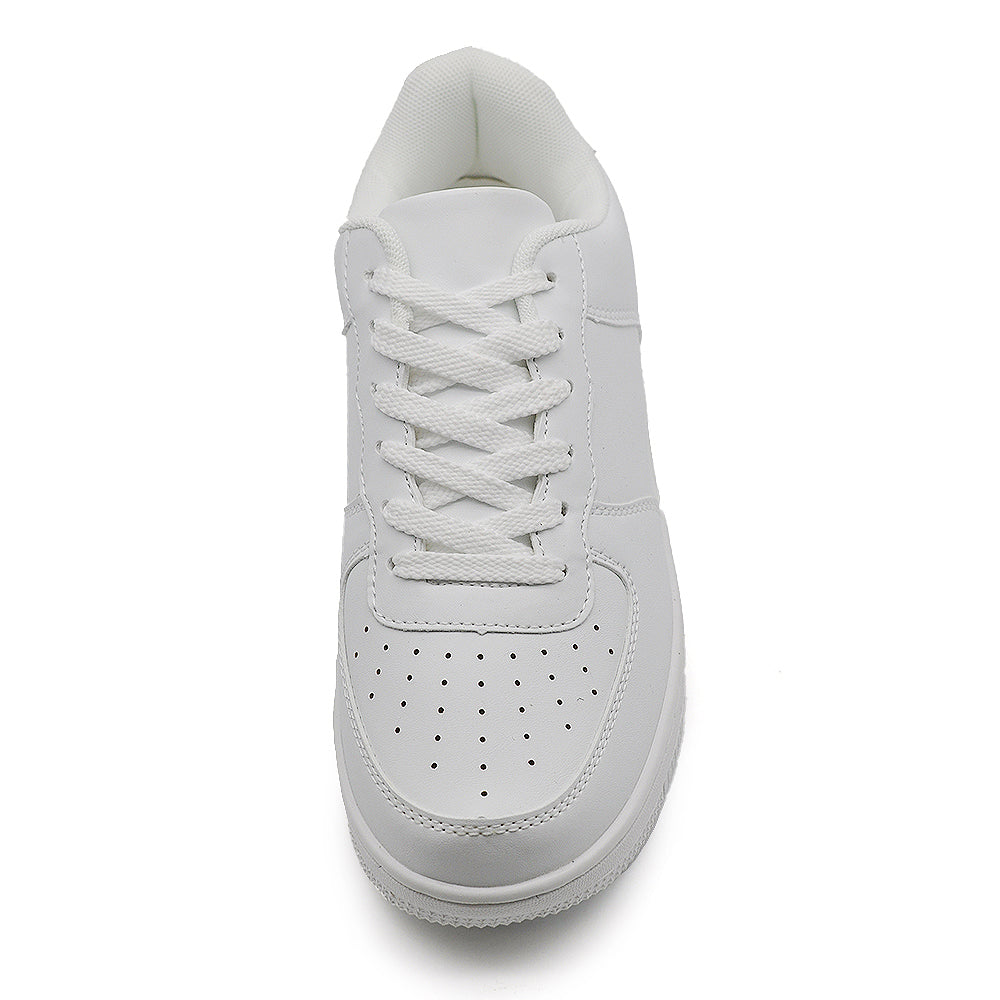Sneakers Donna Basse Casual Sportive con Lacci, Punta Traforata e Suola Spessa, Scarpe Urban Streetwear GRZ9927 nero bianco