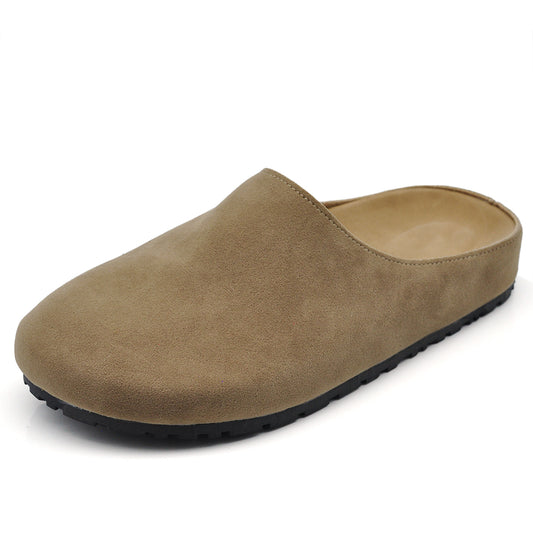 Ciabatte Mule Pantofole in Scamoscio Sintetico Comode con Suola Antiscivolo Stile Minimal AD-130