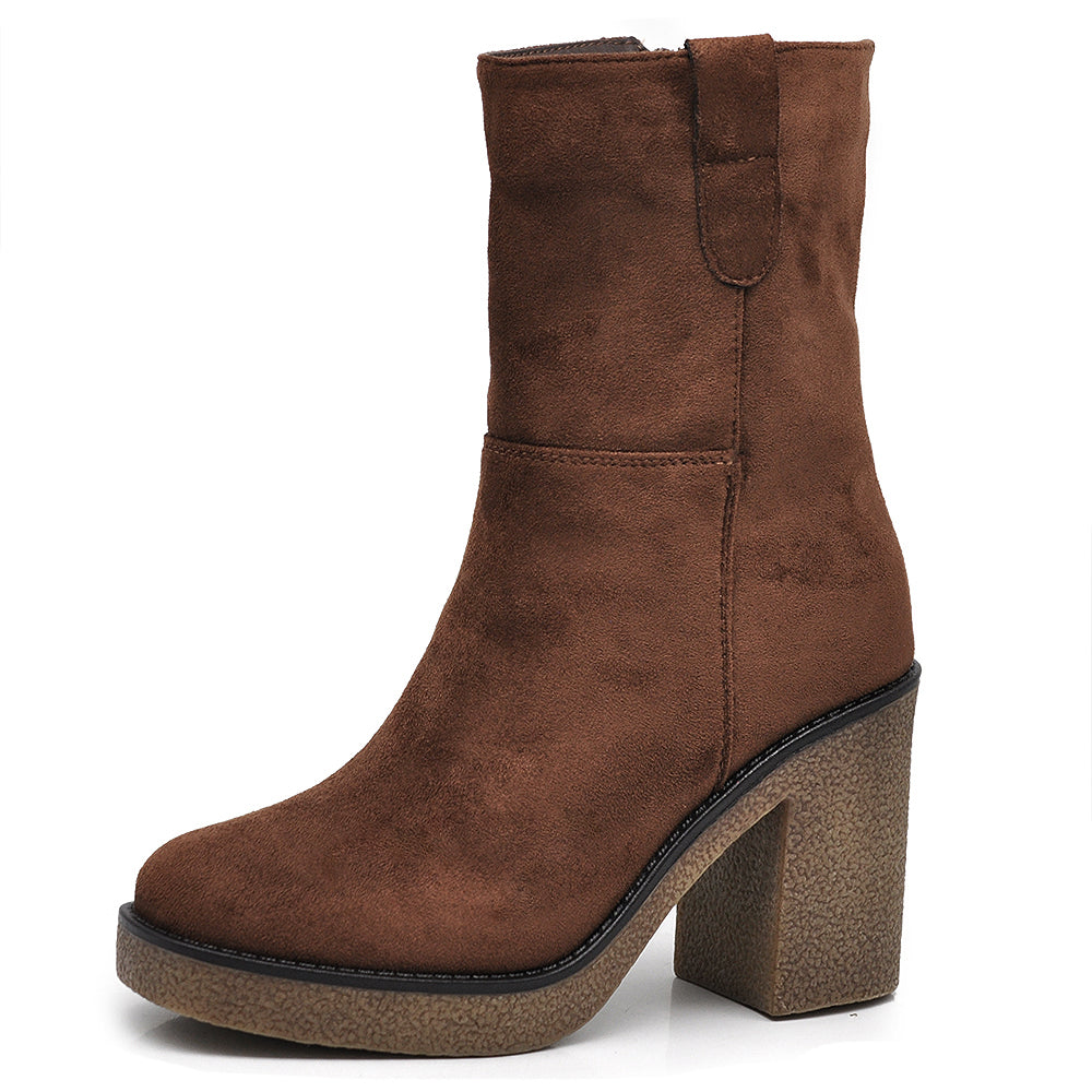 Stivali Stivaletti Tronchetti Da Donna Con Tacco Platform Zeppa CH2335