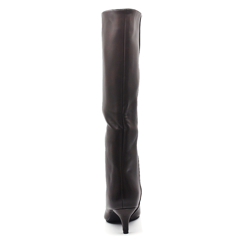 Stivali Donna al Ginocchio con Tacco Medio e Punta Affusolata – Eleganti e Versatili A9813 nero